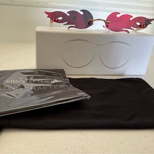 Flame Design Sunglasses with Red Lenses